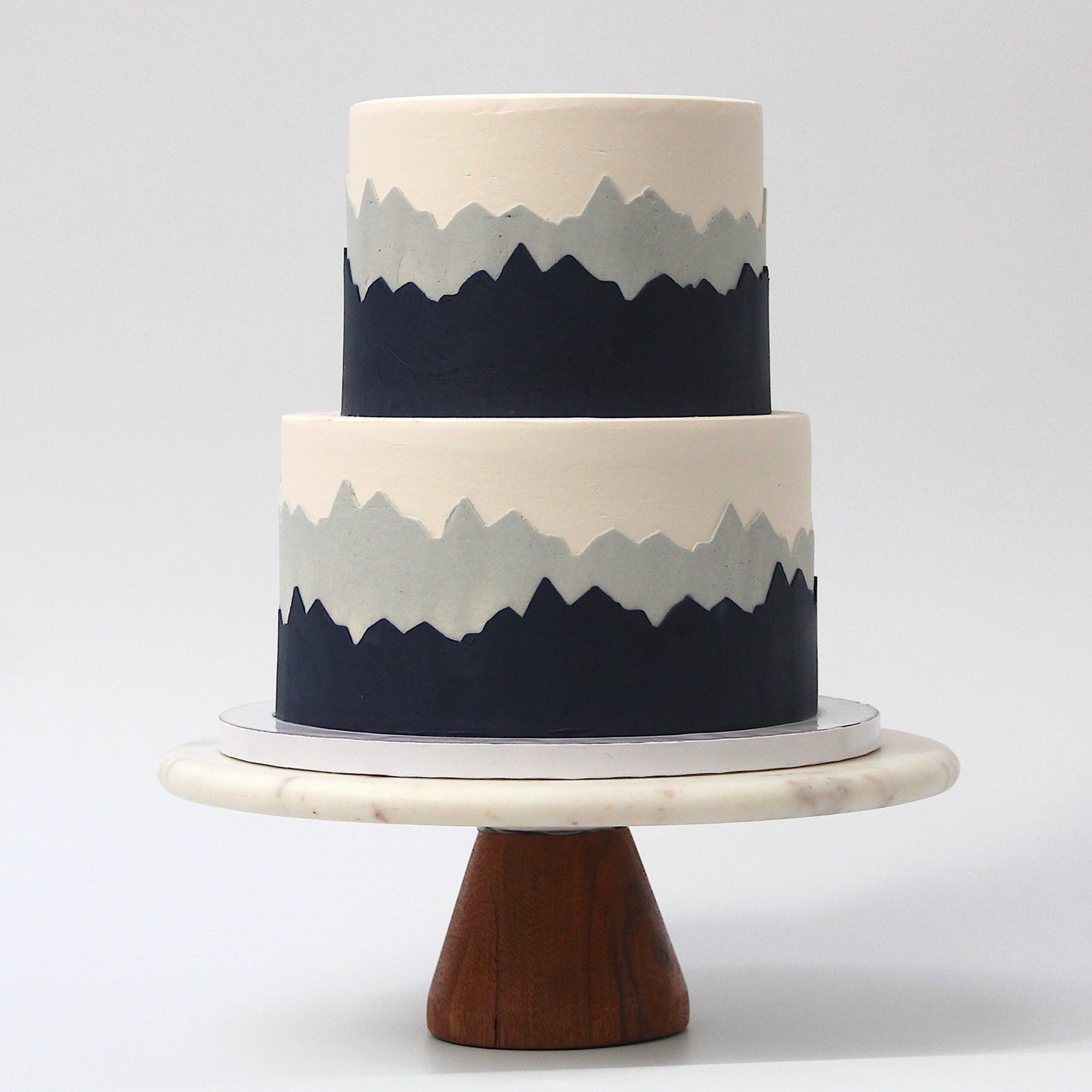 Mountain Cake – Blue Horizon (2 Tier Version)