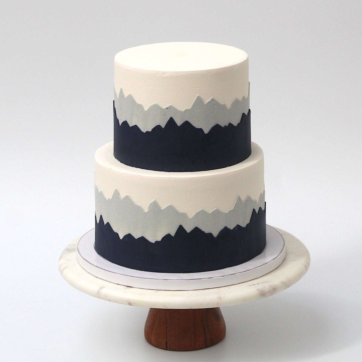 Mountain Cake – Blue Horizon (2 Tier Version)
