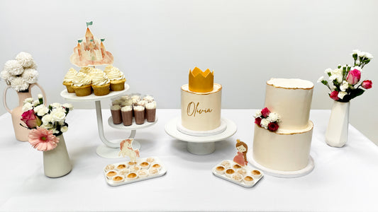 Princess Minimalist Dessert Table: Celebrate in Style with Simple Elegance