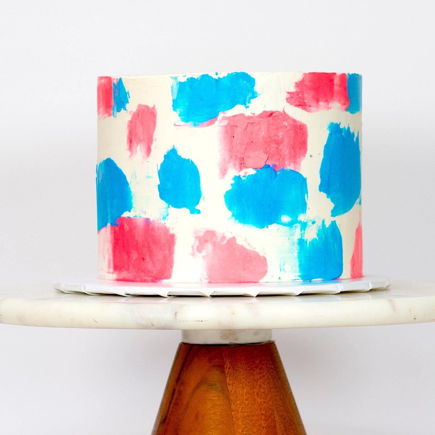 Pink & Blue Canvas Cake