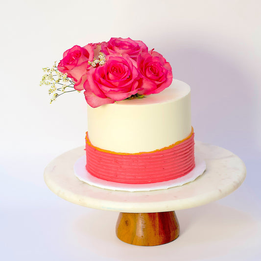 Blushing Rose Cake